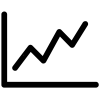 Line chart icon