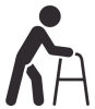 Person with a walker icon